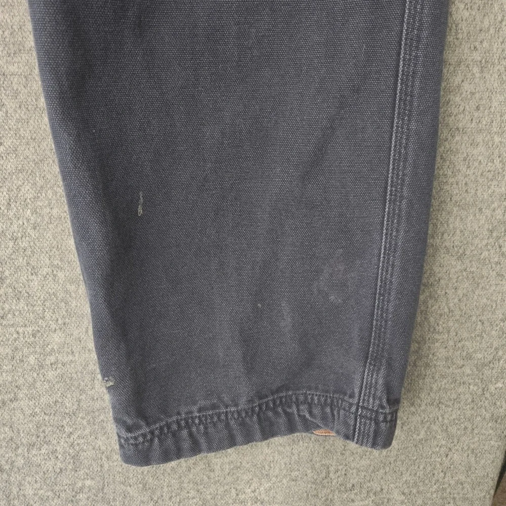 Duluth Trading Fire Hose Carpenter Pants‎ Mens 38x32 Gray Cotton Canvas Workwear